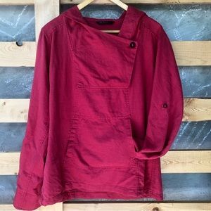 Cranberry Red Arc’teryx Linen/cotton Hoodie